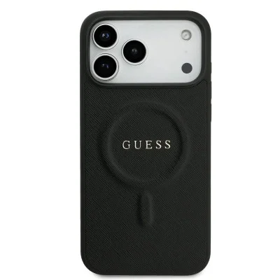Guess Iphone 17 Pro Max Magsafe Leather Case With Classic Logo